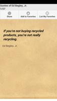 Quotes of Ed Begley, Jr. โปสเตอร์