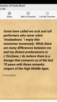 Quotes of Frank Black Affiche
