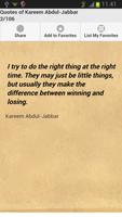 برنامه‌نما Quotes of Kareem Abdul-Jabbar عکس از صفحه
