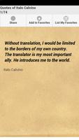 Quotes of Italo Calvino Affiche