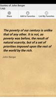 Quotes of John Berger poster