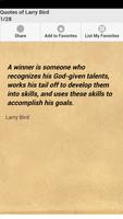 Quotes of Larry Bird Plakat