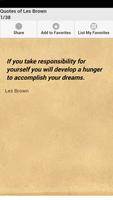 Quotes of Les Brown poster