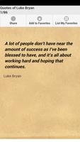 Quotes of Luke Bryan 포스터