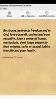 Quotes of Madonna Ciccone الملصق