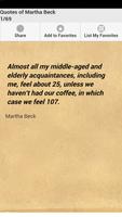 Quotes of Martha Beck poster