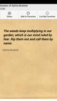 Quotes of Sylvia Browne پوسٹر