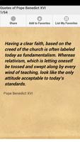 Quotes of Pope Benedict XVI Affiche
