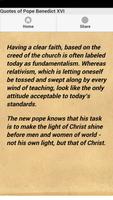 1 Schermata Quotes of Pope Benedict XVI