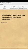 Quotes of Pat Brown poster