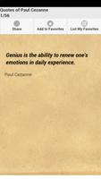 Quotes of Paul Cezanne-poster