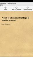 برنامه‌نما Quotes of Paul Cezanne عکس از صفحه