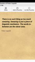 Quotes of Peter Capaldi Plakat