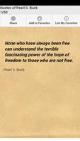 Quotes of Pearl S. Buck poster