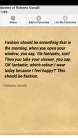 Quotes of Roberto Cavalli Cartaz