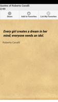 Quotes of Roberto Cavalli imagem de tela 1