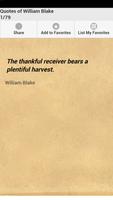 Quotes of William Blake Affiche
