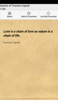 Quotes of Truman Capote plakat