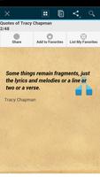Quotes of Tracy Chapman capture d'écran 1