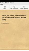 Quotes of Travis Barker Cartaz