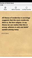 Quotes of Ulrich Beck ポスター