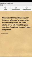 Quotes of Usain Bolt ポスター