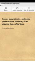 Quotes of Victoria Beckham Poster