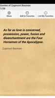 Quotes of Zygmunt Bauman poster