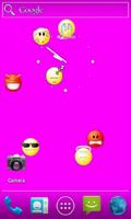 Falling Emoticons LiveWall スクリーンショット 3