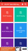CELP Tests With Sample Answers and Study Guide Poster