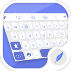 Blue&White Keyboard Theme icône