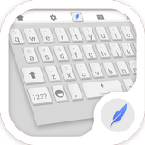 White Keyboard Theme icône