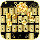 Gold Rose Keyboard Theme APK