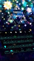 Neon Keyboard Theme plakat