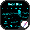 Neon Blue Keyboard Theme APK