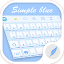 Simple Blue Keyboard Theme APK