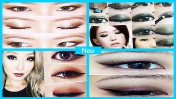 Make up for monolid eyes ポスター