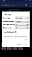PickleBall Match Scorer capture d'écran 1