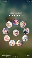 Password photo - Photo lock with circle style постер