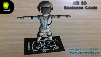 AR 3D Business Cards Affiche
