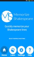 Memorize Shakespeare Cartaz