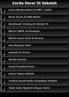 Cerita Horror di Sekolah تصوير الشاشة 1