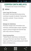 Cerpen Cinta Melayu ảnh chụp màn hình 1