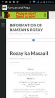 Roza ki information poster