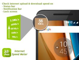 Internet speed meter Affiche