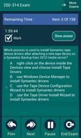 CB 250-314 Symantec Exam স্ক্রিনশট 3