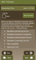 CT BCP-710 BlackBerry Exam capture d'écran 2