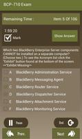CT BCP-710 BlackBerry Exam capture d'écran 3