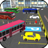 Aparcamiento Ciudad de autobús icono