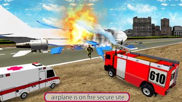 پوستر Airplane Crash Rescue: Rescue Duty Game